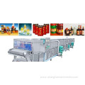 Tunnel pasteurizer for tomato paste cans bottles